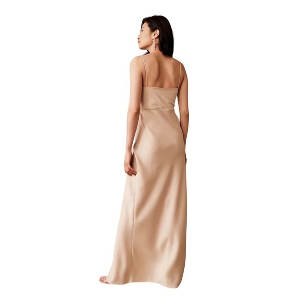 BHLDN - NWT Freya Satin Charmeuse Formal Bridesmaid Maxi Dress Sz 4 - Picture 3 of 12